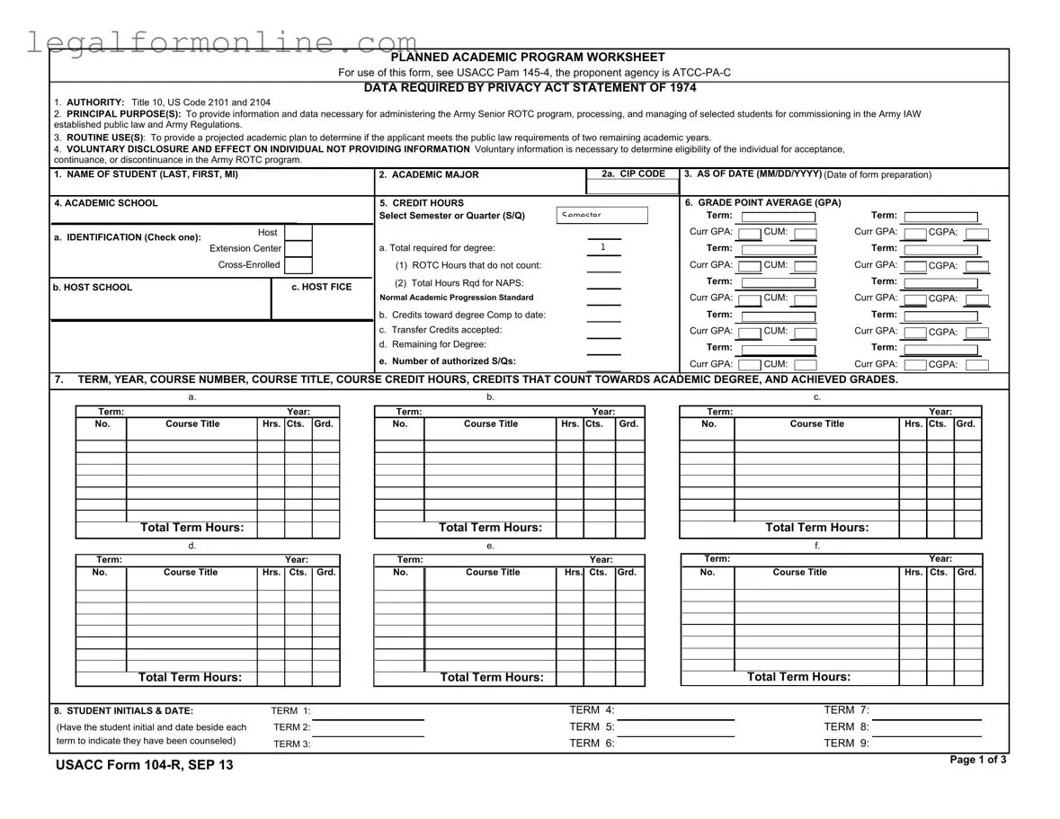 104 R Template in PDF