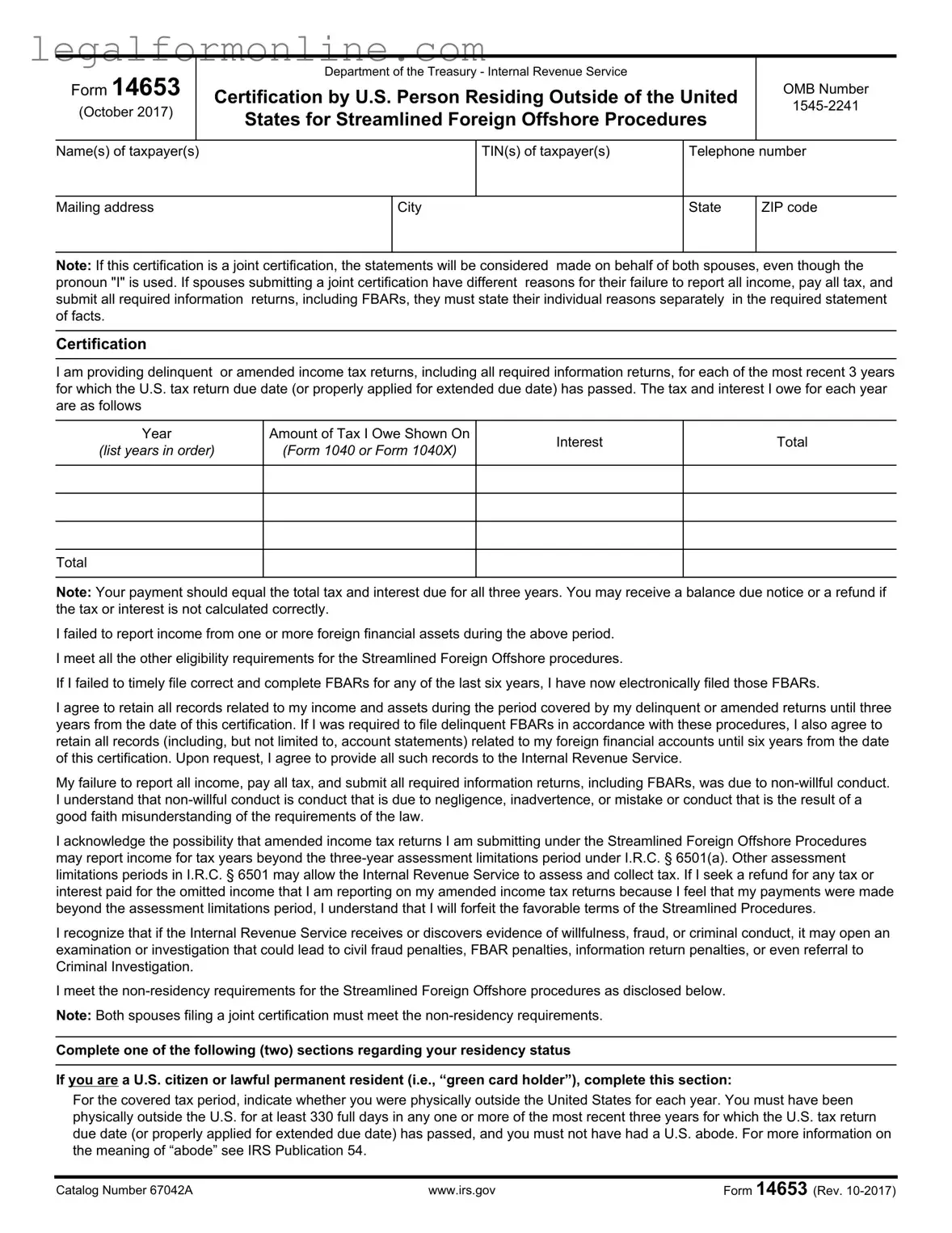 14653 Template in PDF