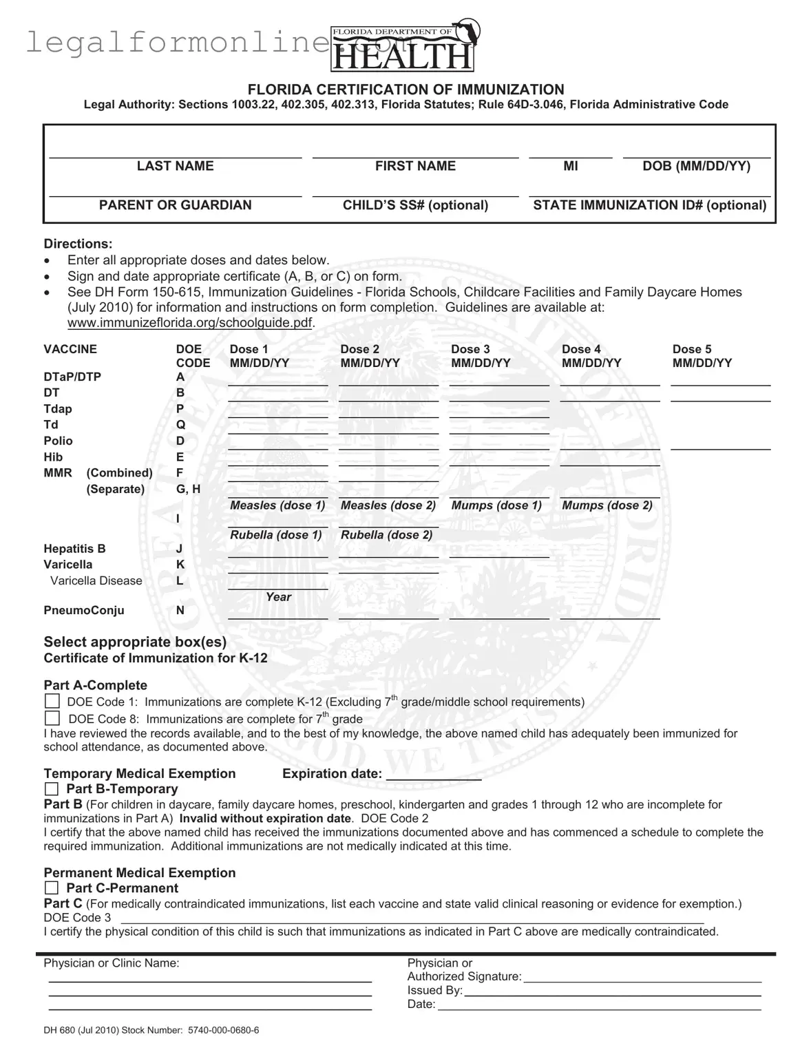 680 Template in PDF