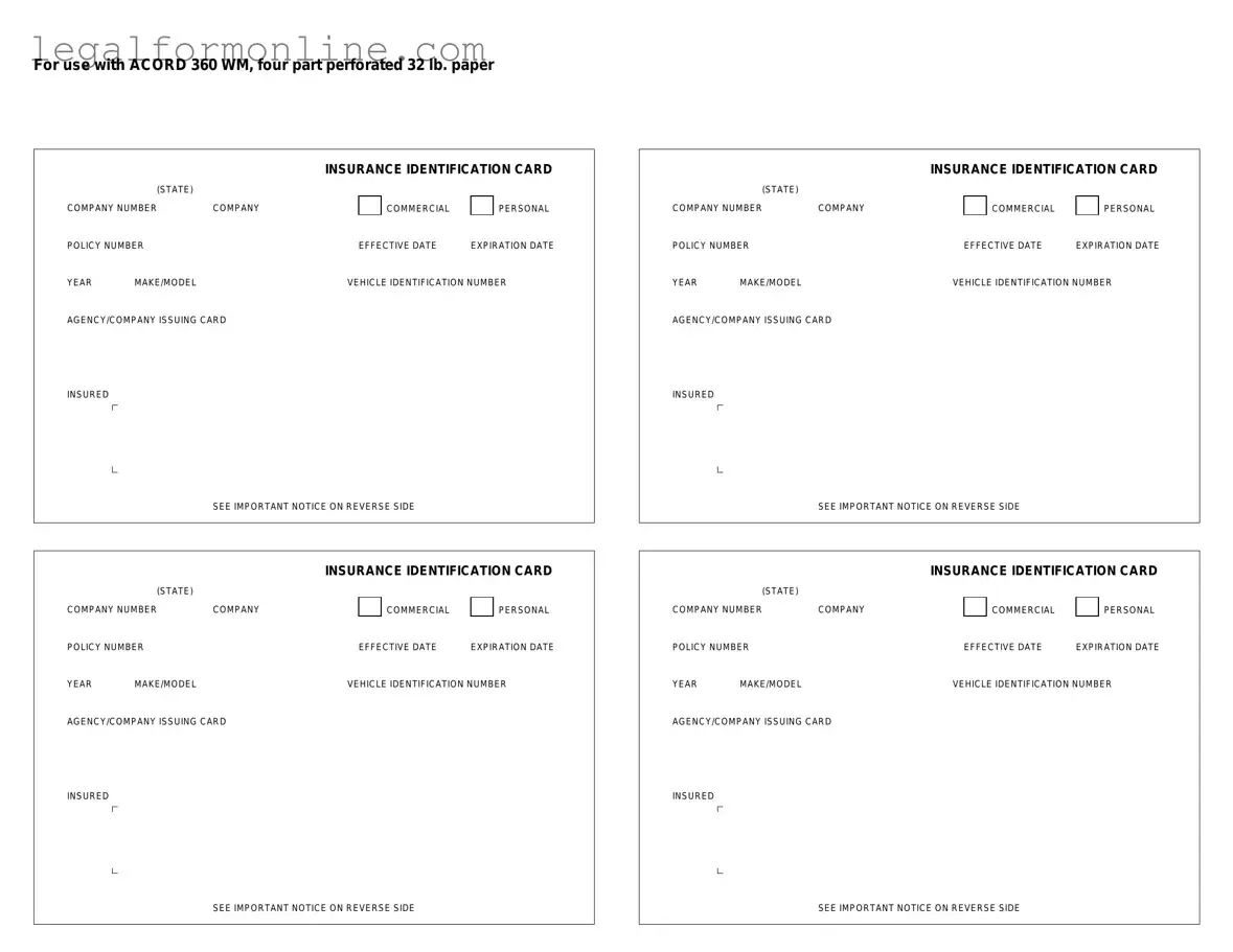 Acord 50 WM Template in PDF