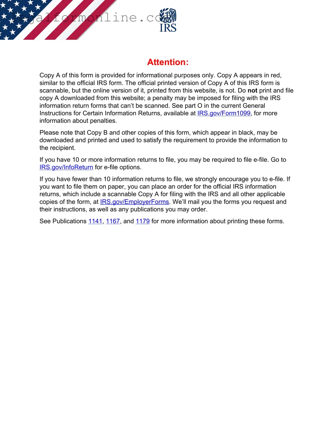IRS 1099-MISC Template in PDF