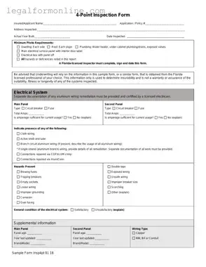 4 Point Inspection Template in PDF