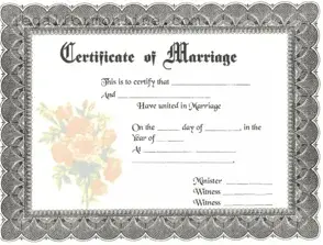 Marriage Certificate Template in PDF