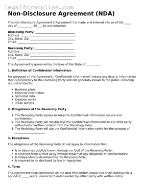 Attorney-Approved Non-disclosure Agreement Template