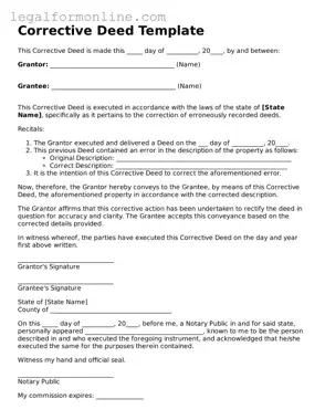 Attorney-Approved Corrective Deed Template