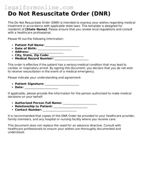 Attorney-Approved Do Not Resuscitate Order Template
