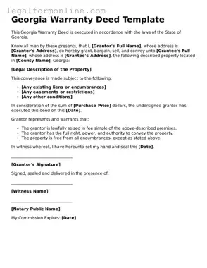  Deed Form for Georgia