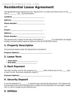 Attorney-Approved Residential Lease Agreement Template