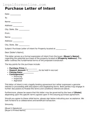 Attorney-Approved Purchase Letter of Intent Template