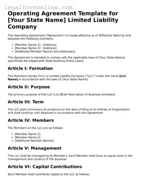 Attorney-Approved Operating Agreement Template