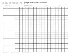 Medication Administration Record Sheet Template in PDF