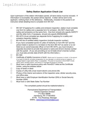 Mv 427 Penndot Template in PDF
