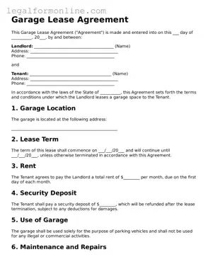 Attorney-Approved Garage Lease Agreement Template