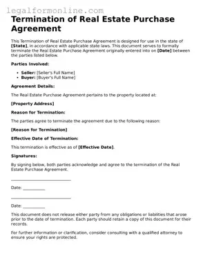 Attorney-Approved Termination of Real Estate Purchase Agreement Template
