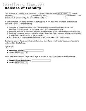 Attorney-Approved Release of Liability Template