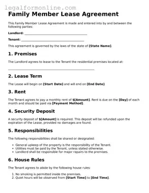 Attorney-Approved Family Member Lease Agreement Template