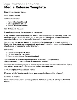 Attorney-Approved Media Release Template