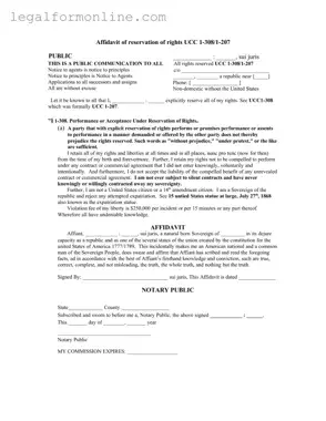 Ucc 1 308 Template in PDF